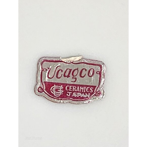 Vintage Ugaco Ceramics Japan Hand Painted Rose Bowl 7.5" Round Gold Gilded - Picture 9 of 9